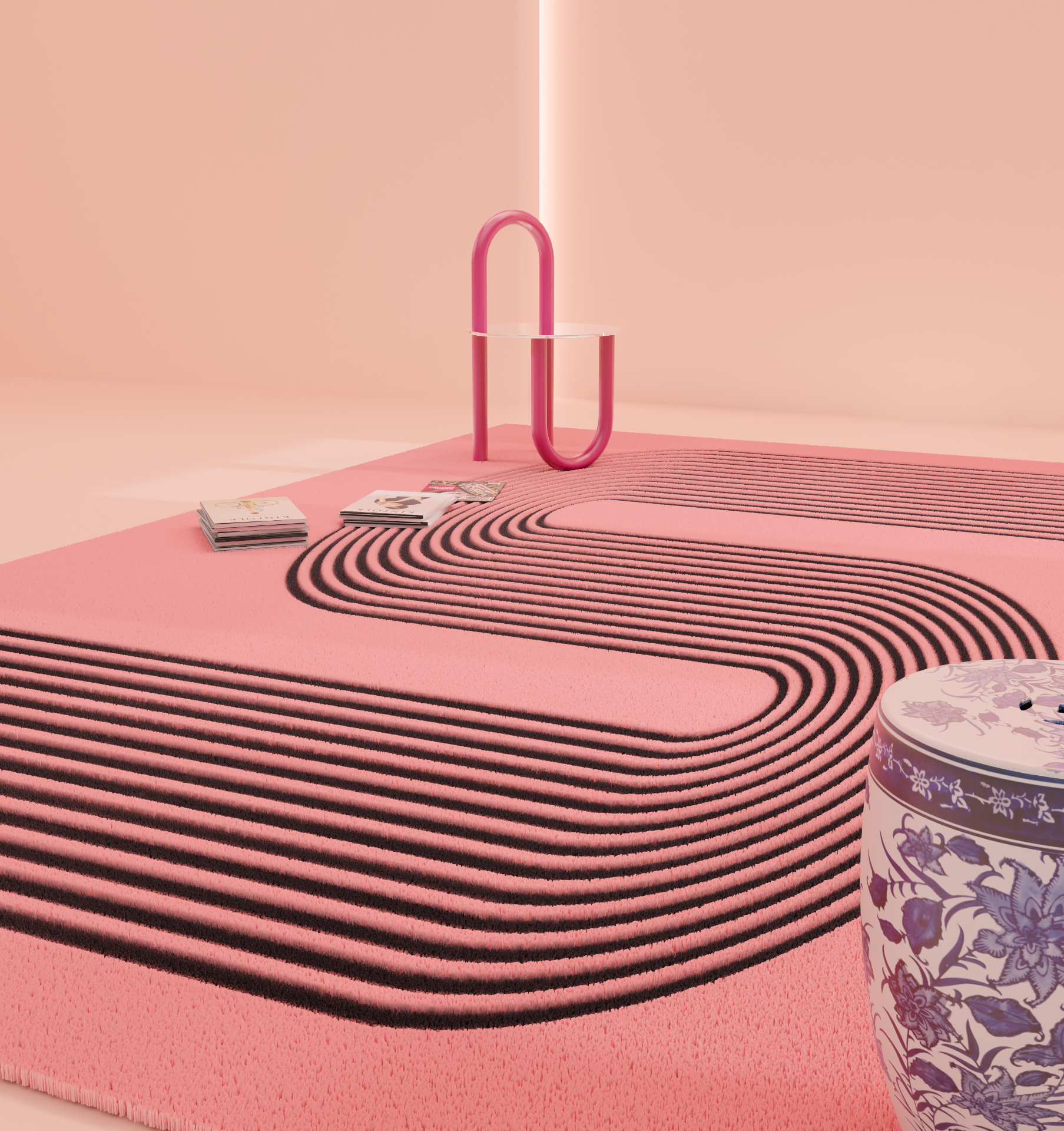 マゼンタピンクのオーバーダイラグ　　No.590 マゼンタピンクのオーバーダイラグ No.590 マゼンタピンクの